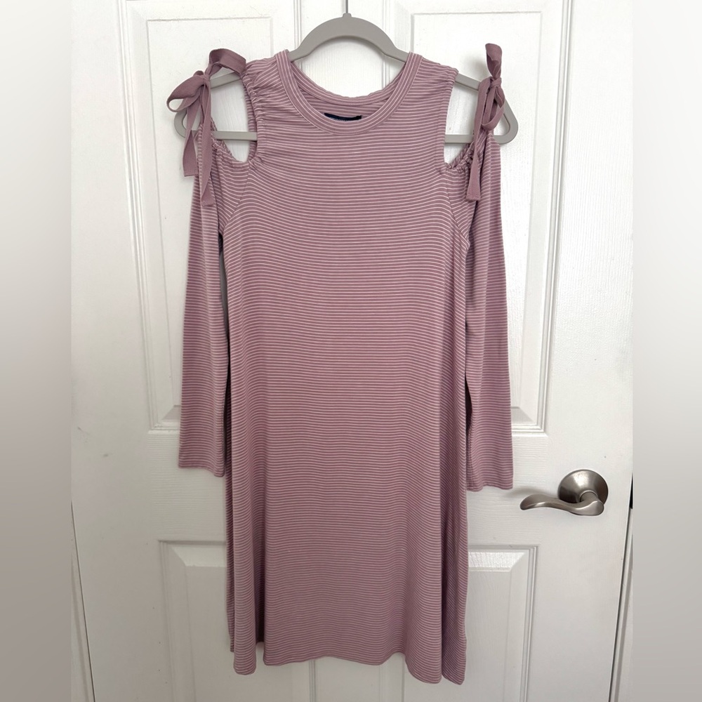American Eagle Cold Shoulder Long Sleeve Dress